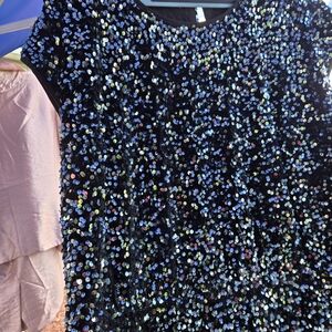 City Chic Black Sequin Mini Dress